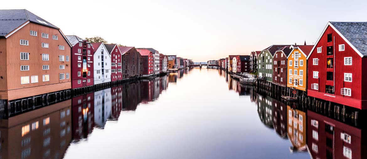 Voyage Norvège - Trondheim River - Amplitudes pano