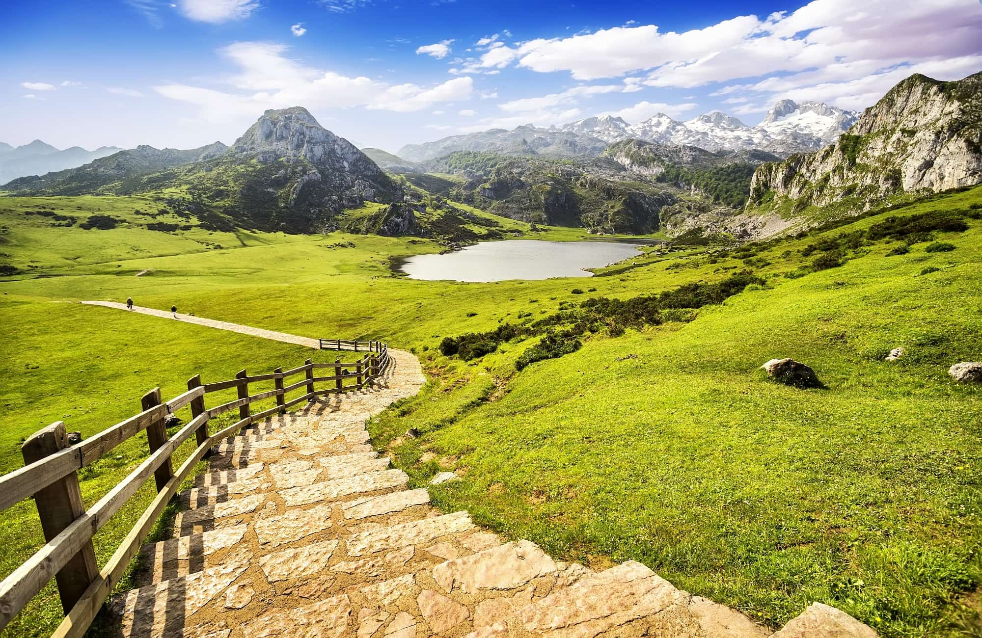 Lac de Covadonga dans les Asturies