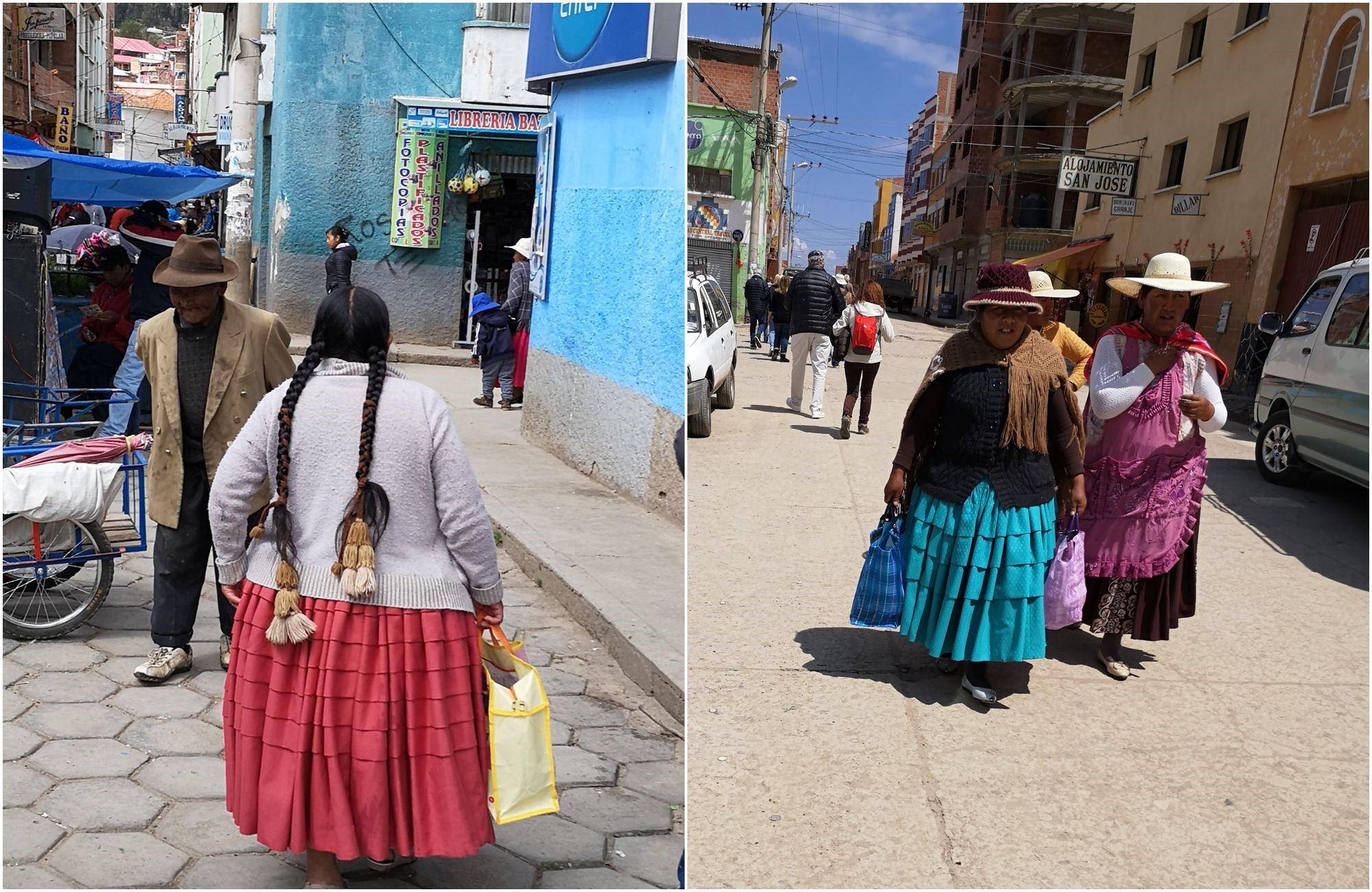 Le retour de marché des Cholitas