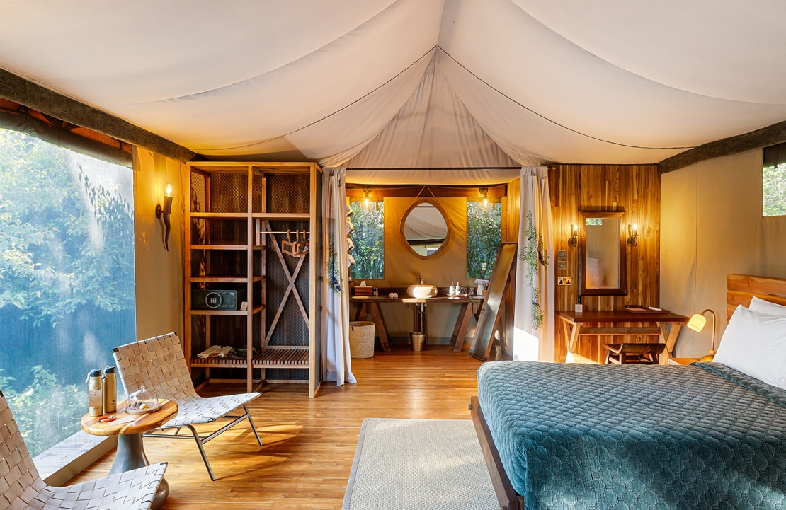 Safari au Masai Mara - Intérieur d'une suite au Ishara Masaï Mara, l'un des plus beaux lodges du Kenya - Amplitudes