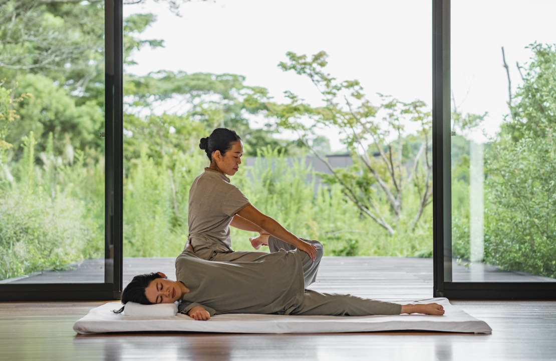 Voyage yoga au Japon - Massage et yoga dans les pavillons de soins - Amplitudes