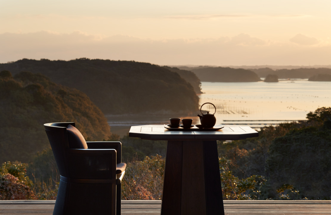 Séjour à l'hôtel Amanemu - La terrasse d'une villa privée - Amplitudes