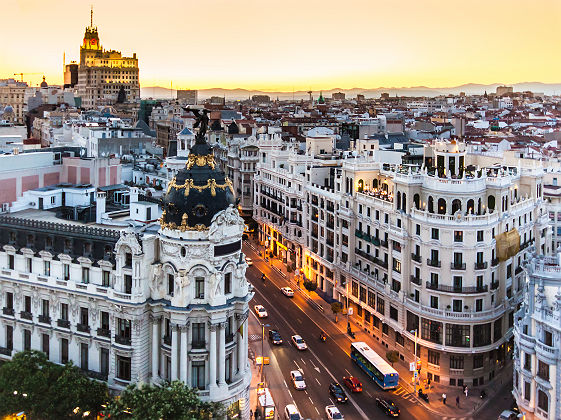 La Gran Via à Madrid - Espagne