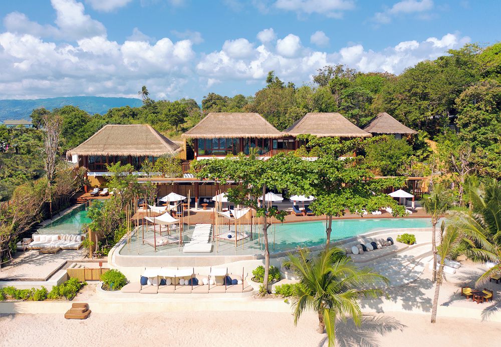 Six Senses Samui - Vue aérienne piscine