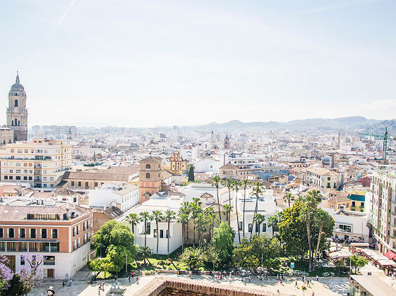 Vue sur Malaga - Andalousie, Espagne