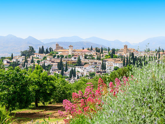 Vue sur la vieille ville de Grenade - Andalousie, Espagne