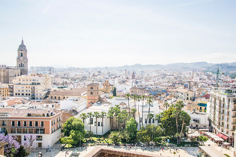 Vue sur Malaga - Andalousie, Espagne