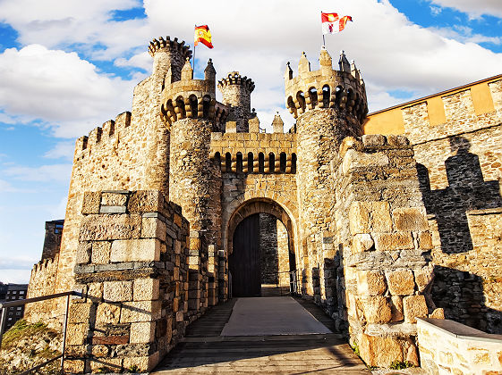 Espagne - Château fort des Templiers à Ponferrada