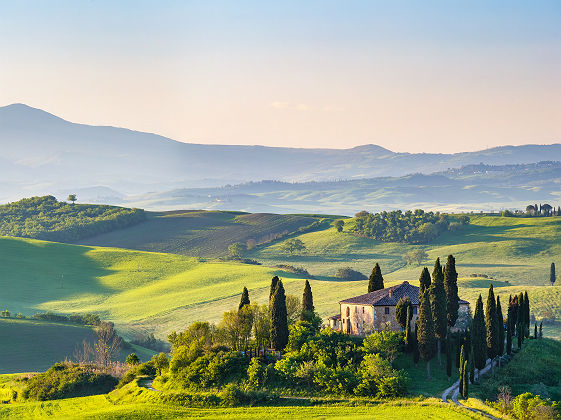 Paysage du Val d'Orcia en Toscane - Italie