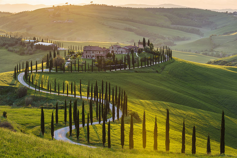 Paysage du Val d'Orcia en Toscane - Italie