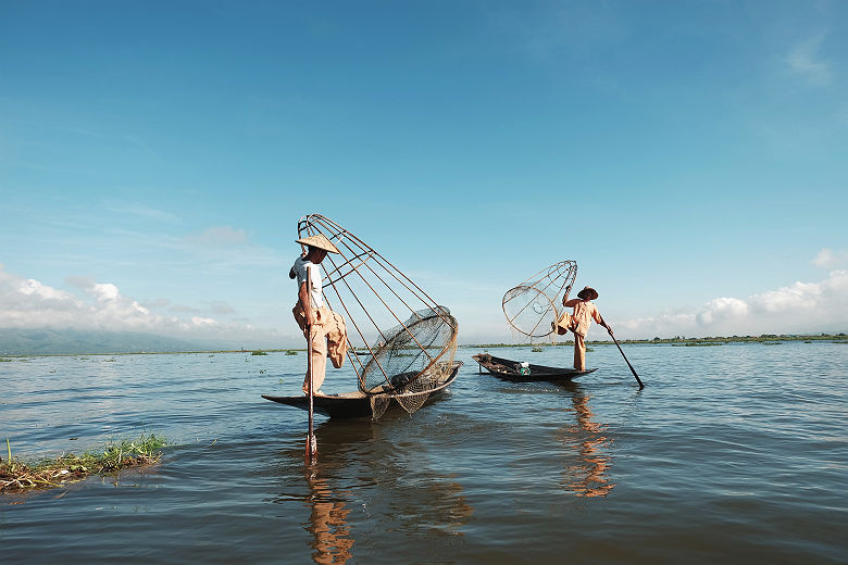 Pêcheur sur le lac Inle - Birmanie