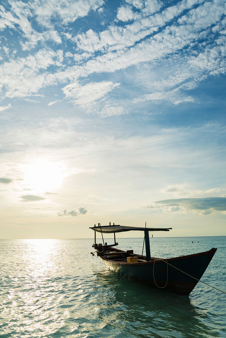 Bateau traditionnel de Koh Rong - Cambodge