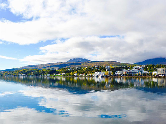 Fjord Akureyri, Islande.