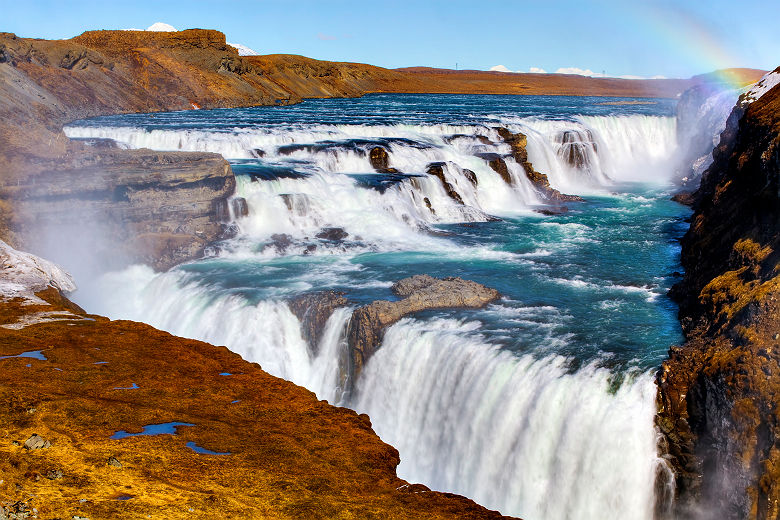 La cascade de Gullfoss, cercle d'or - Islande