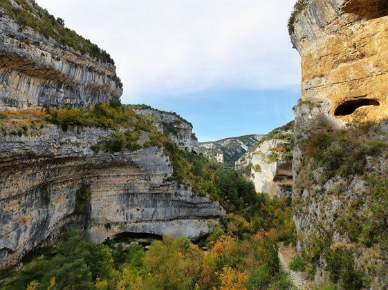 Vue de la gorge de la Sierra de Guara