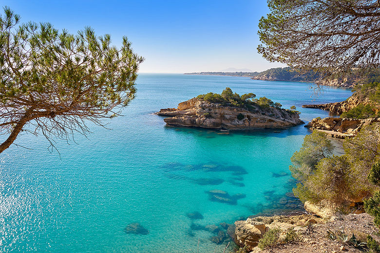 La plage d'Ametlla L'ametlla de mar, Catalogne