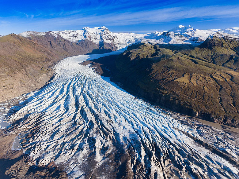 Vatnajokull, Skaftafell, Islande