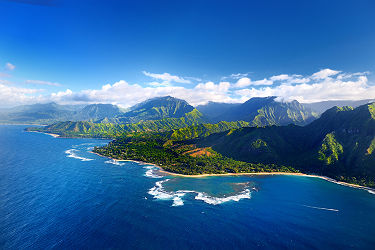 La côte de Na Pali sur l'Ile de Kauai - Hawaii