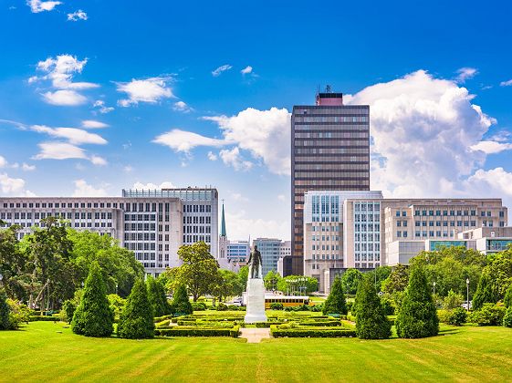 Baton Rouge, Louisiana, USA skyline from Louisiana State Capitol