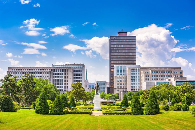 Baton Rouge, Louisiana, USA skyline from Louisiana State Capitol