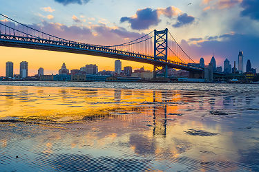 Philadelphie - Vue panoramique de la ville et de ses bâtiments