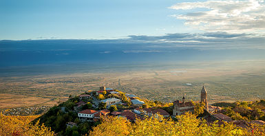 Vallee d'Alazan, Sighnaghi, Géorgie