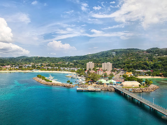 Vue aérienne d'Ocho Rios