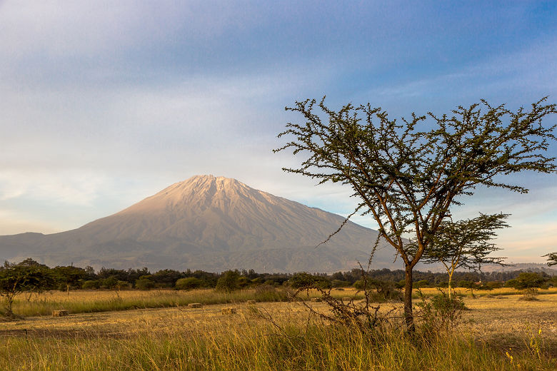 Vue sur le mont Meru a Arusha