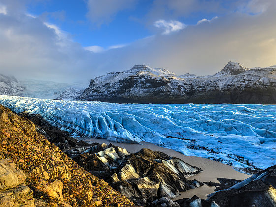 Le glacier Skaftafellsjökull - Islande