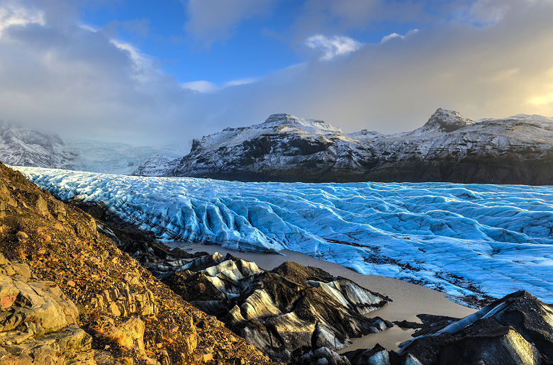 Le glacier Skaftafellsjökull - Islande