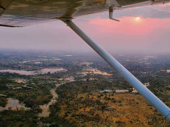 Delta d'Okavango en avion