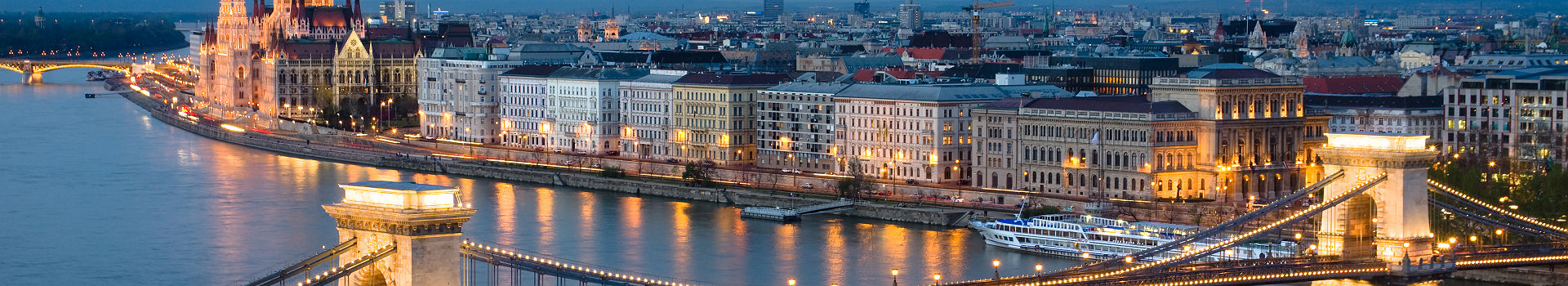 Le Széchenyi lánchíd à Budapest - Hongrie