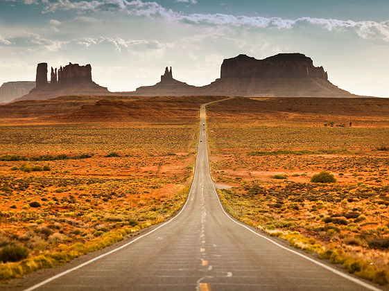 Etats-Unis - Arizona - Route vers Monument Valley Tribal Park