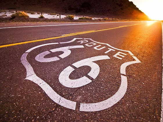 La route 66 aux Etats Unis