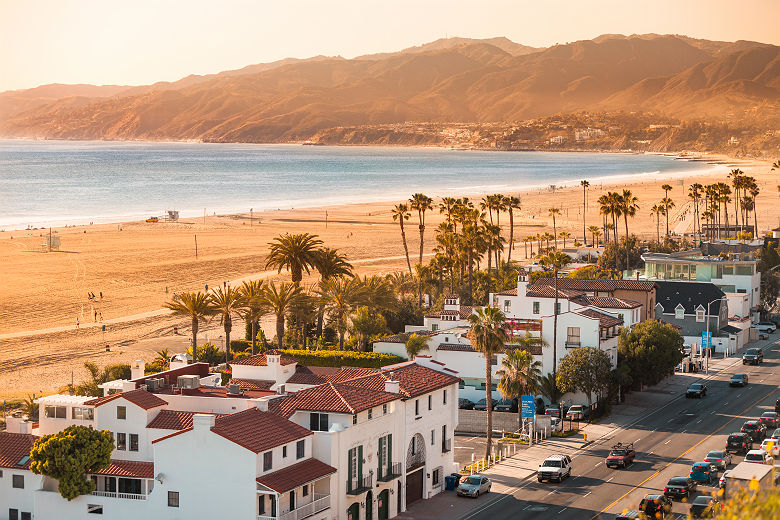 Plage de Santa Monica, Californie - USA