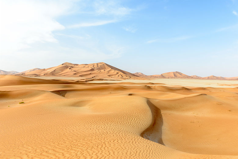 Dunes de sable dans le désert Rub al-Khali