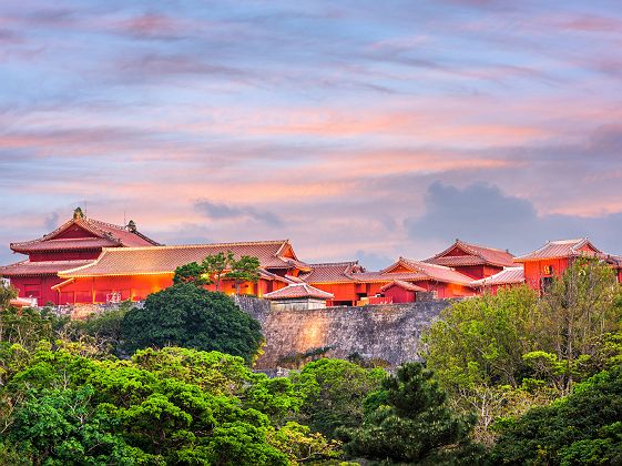 Shuri Castle in Naha, Okinawa, Japan