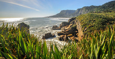 Nouvelle Zélande - Falaises en bord de mer à Punakaiki