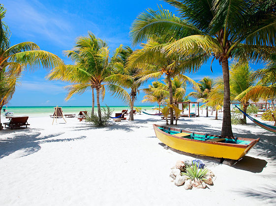 Plage sur l_Ile de Holbox