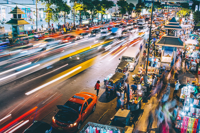 Avenue de Bangkok - Thaïlande