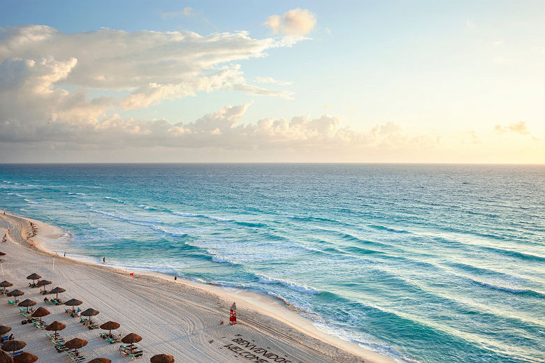 Plage a Cancun, Mexique