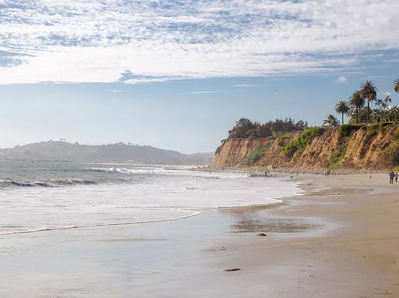 Balade sur la plage à Santa Barbara