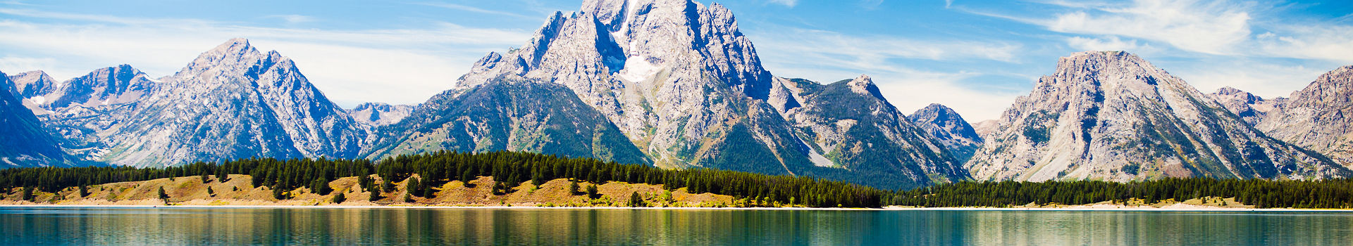 Parc National de Grand Teton - Vue sur la montagne et effet miroir