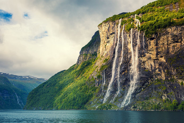 Norvège - Cascade des sept soeurs, Fjord Geirangeren