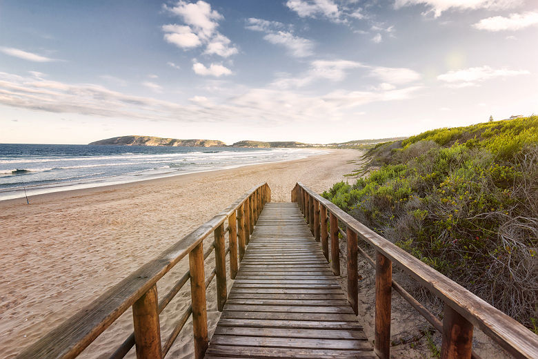 Plage de Robberg à Plettenberg Bay