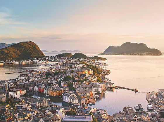 Vue sur Alesund - Norvège