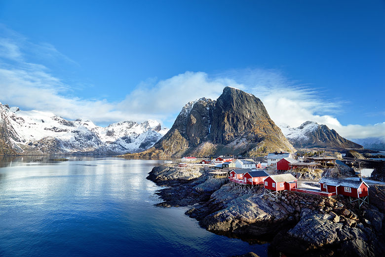 Les rorbuers, anciennes cabanes de pêcheurs des Lofoten - Norvège