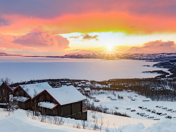 Lever du soleil a Abisko Suede