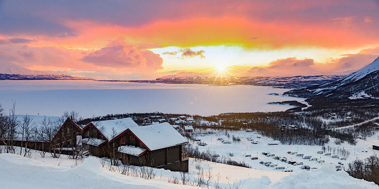 Lever du soleil a Abisko Suede