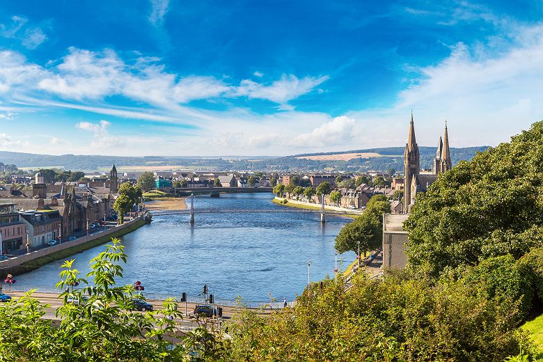 Vue sur Inverness - Ecosse, Royaume-Uni